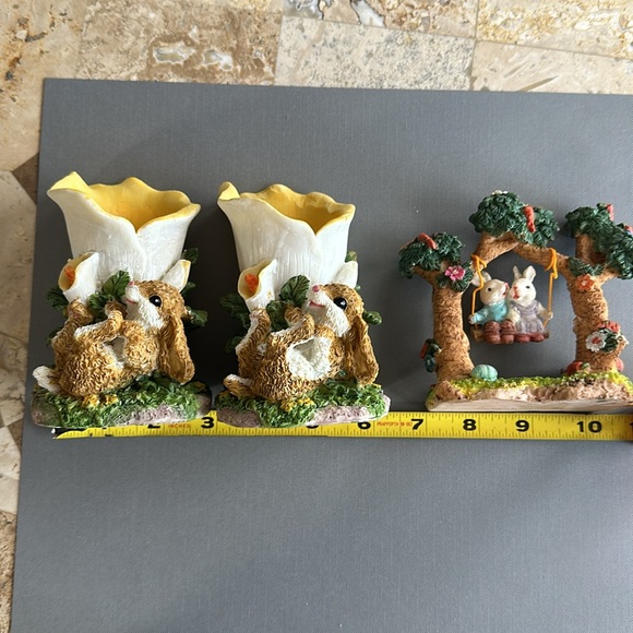 Vintage Resin Bunny Rabbit Figurines - Picture 10 of 10